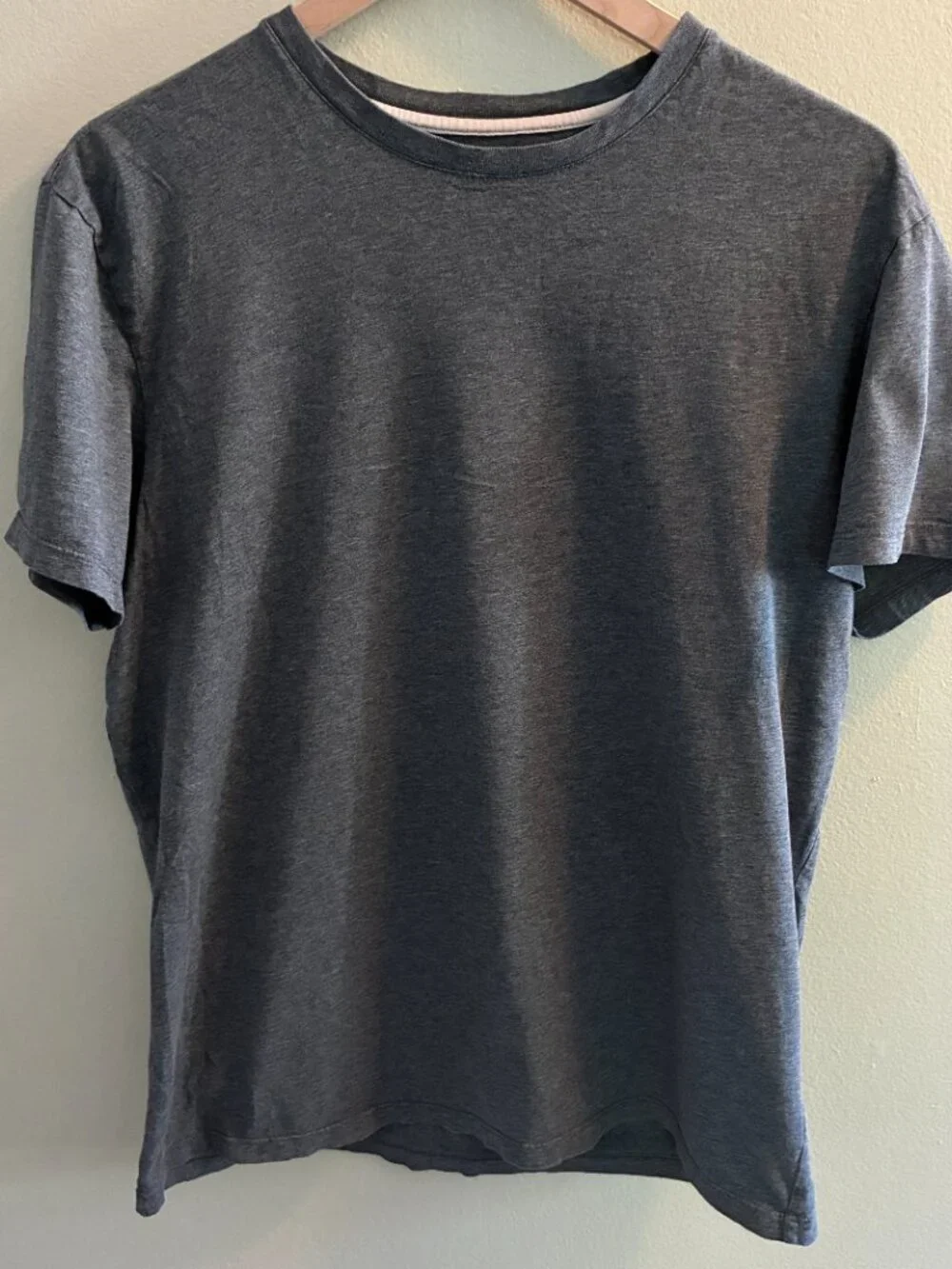 Banana Republic Fitted Crew T-Shirt Mens Size Large Grey Short Sleeve Neutral